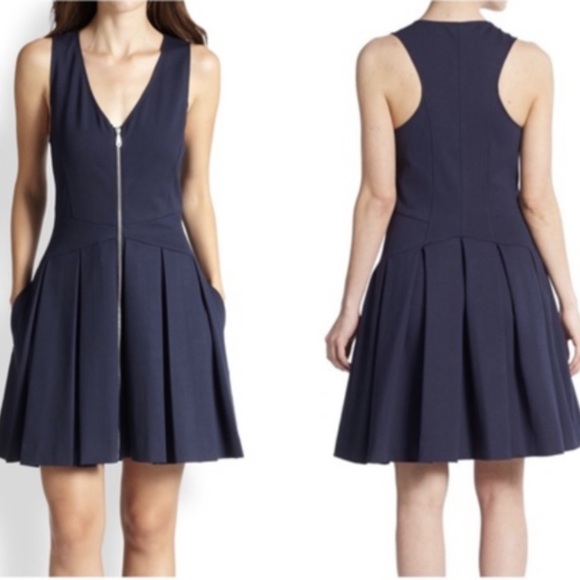 Rebecca Minkoff Dresses & Skirts - Rebecca Minkoff Hayden Dropwaist Zipper Pleated 2